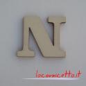 Lettere in legno betulla faggio colore naturale grezzo per hobby decoro