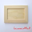 Portafoto cornici in legno faggio profilo cornice piatta 2,5 cm naturale grezzo