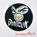 Diabolik personaggio dei fumetti disco orologio Clock Vinyl