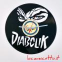 Diabolik personaggio dei fumetti disco orologio Clock Vinyl