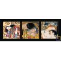 Trittico fondo nero – Klimt K38 Mis 56x142 cm