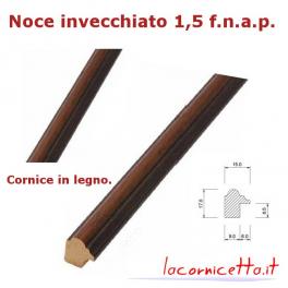 Noce invecchiato 1,5 f.n.a.p Cornici in legno taglio formato standard o esclusivo