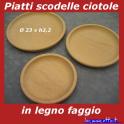 Piatti scodelle ciotole in legno faggio di colore naturale grezzo