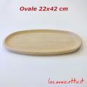 Ciotole vassoi scodelle ovali in legno faggio rettangolari con manico