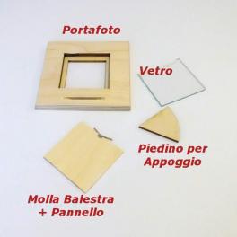 Cornice in legno multifoto con superficie ruvida. Foto f.to 1x10x10 –  5x10x15. Confezione termosaldata. - Piessetrade