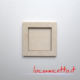 Sottopentola in legno. Cornici incasso -  SCELTA OGGETTO  SLIDESHOW. PortaMattonella 10x10 cm - Ingombro 15x15 x h1,3 cm