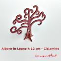 Alberi h-12 cm in legno colorati e personalizzabili per ogni