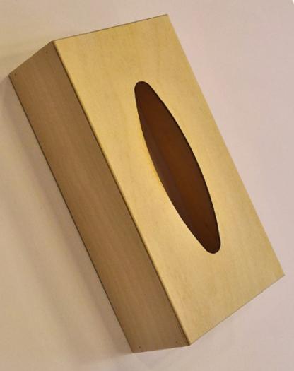 Copri Scatola Fazzoletti In Legno Con Intaglio Floreale - Bianco, Elegante E Compatto, Per Casa E Ufficio