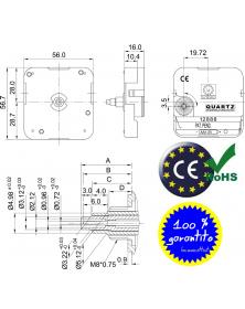 Disegno progetto Orologio Meccanica Quarzo Young Town 12888 S