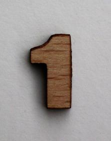 Numeri piccoli 2x2 Cm in legno per arti creative hobby decoro addobbo