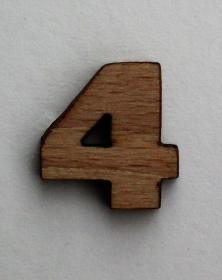 Numeri piccoli 2x2 Cm in legno per arti creative hobby decoro addobbo. Laboratorio Artigianale lacornicetta
