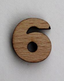 Numeri piccoli 2x2 Cm in legno per arti creative hobby decoro addobbo. Laboratorio Artigianale lacornicetta.it