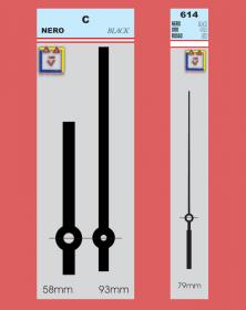 YT-C Lancette per movimenti gamma Top Kit YT-C Secondi 614 scelta - By lacornicetta.it