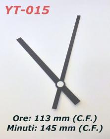 YT-015 Lancette ore minuti in metallo stile moderno per orologi movimenti professionali gamma top - By lacornicetta.it