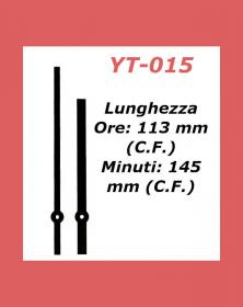 YT-015 Lancette ore 113 mm minuti 145 mm per orologi movimenti professionali gamma top - By lacornicetta.it
