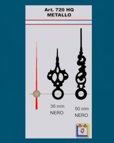 HQ-720 Tris lancette metallo ore minuti secondi rosso. By La Cornicetta