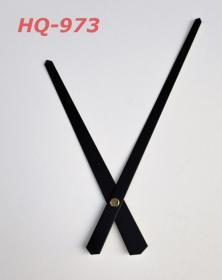 Lancette lunghe in metallo colore nero per orologi da parete tavolo gamma HQ-973. By lacornicetta.it