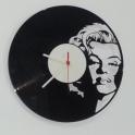 Marilyn Monroe disco vinile 33 giri top orologio da parete Clock vinyl